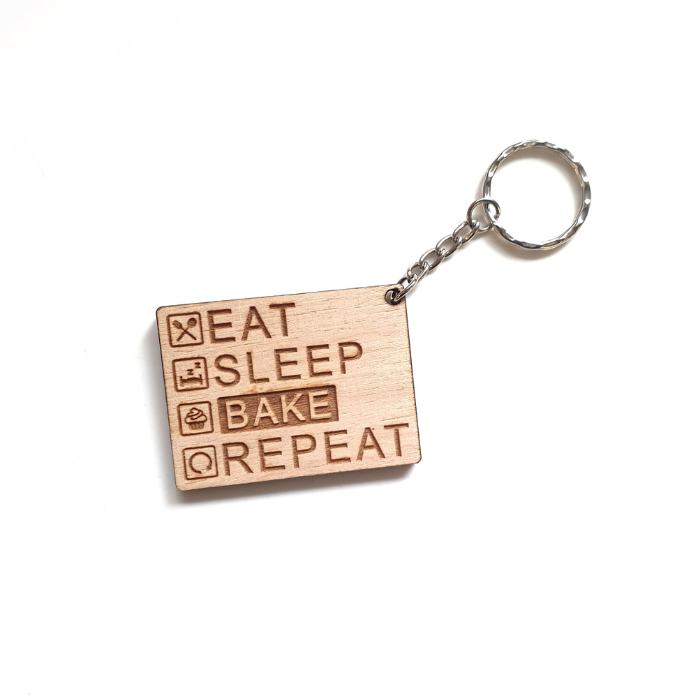 Keyring - Eat Sleep Bake Repeat